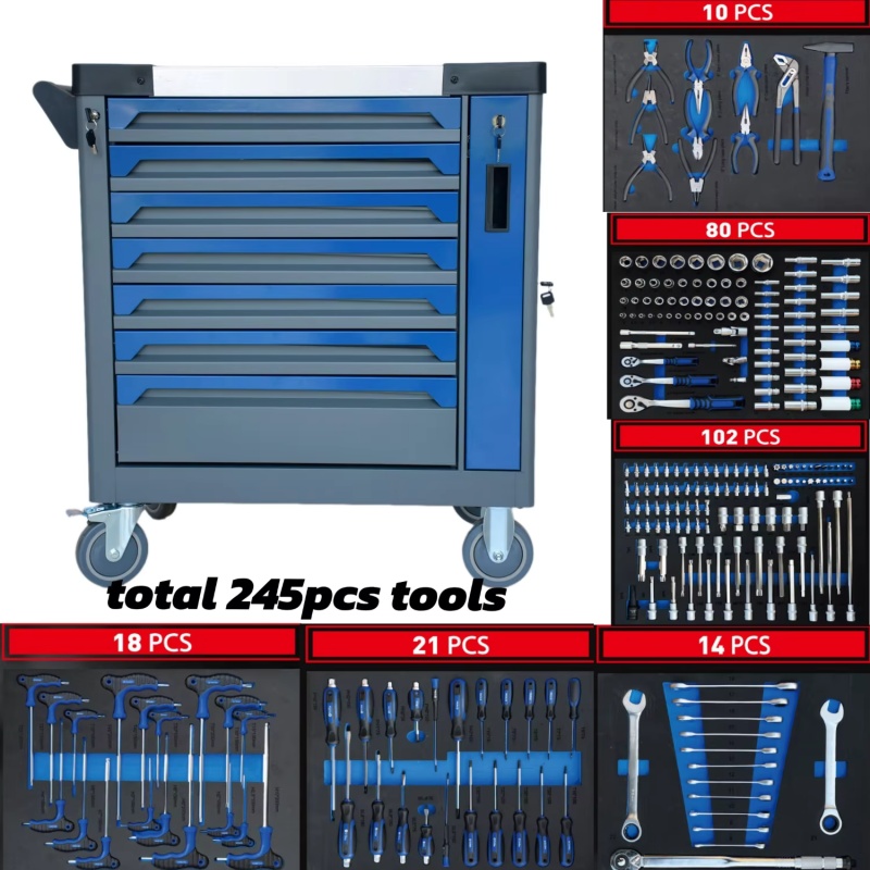 Workshop Tools Storage - Lemari Perkakas Bengkel Baja Beroda 7