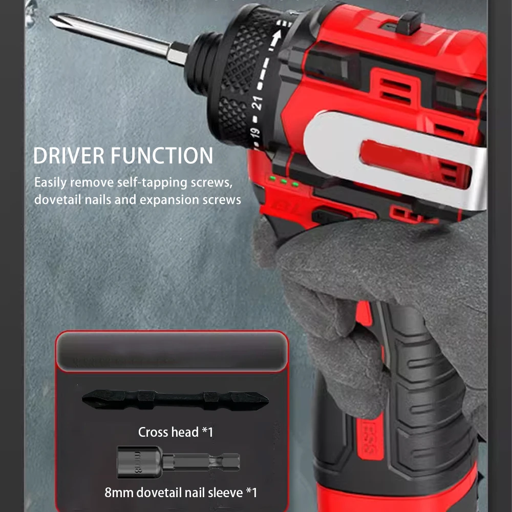 Bor listrik tanpa sikat 80N.m  - Power Tools For Workshop ulasan dan harga