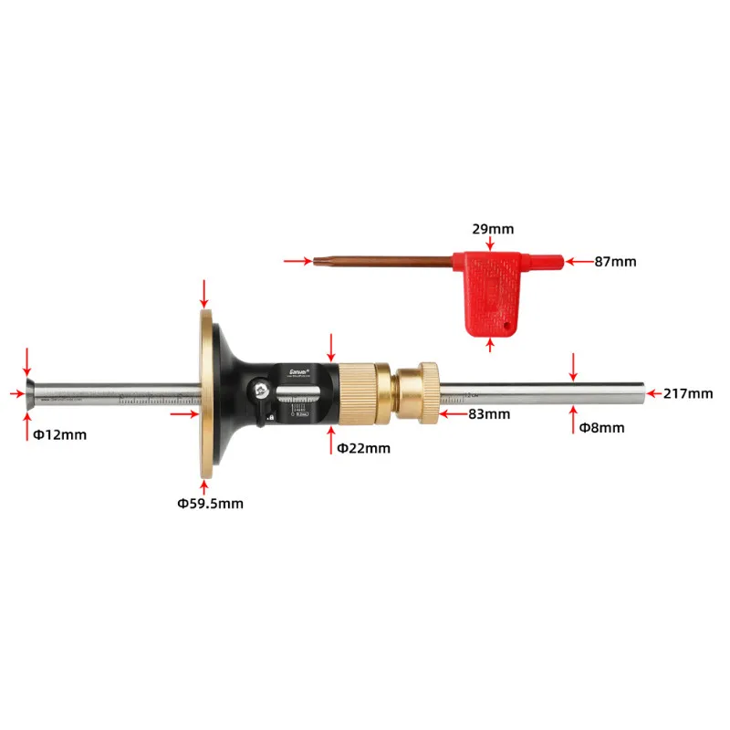 Penggaris Penanda Kayu Alumini - Workshop Measuring Tools ulasan dan harga