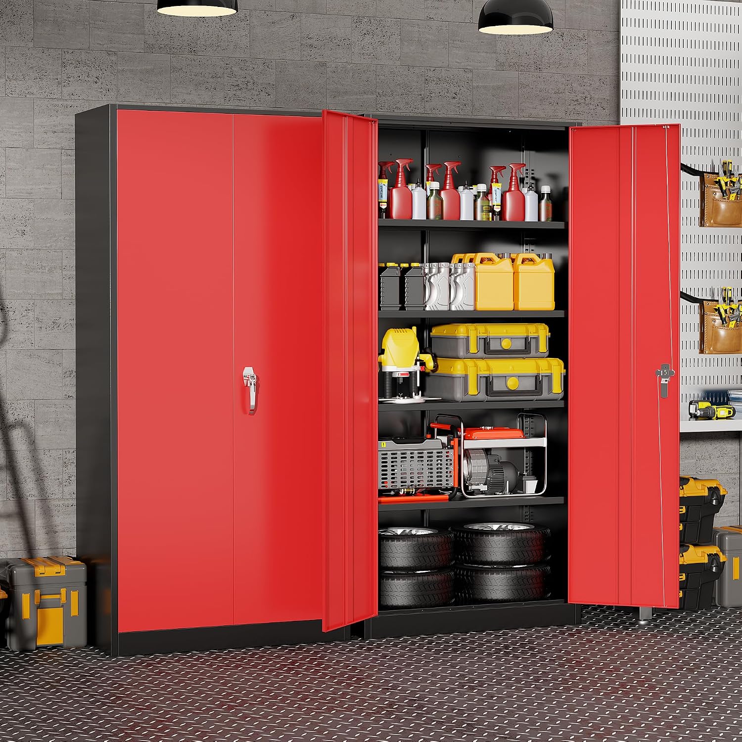 Lemari Penyimpanan Logam Tugas - Workshop Tools Storage ulasan dan harga