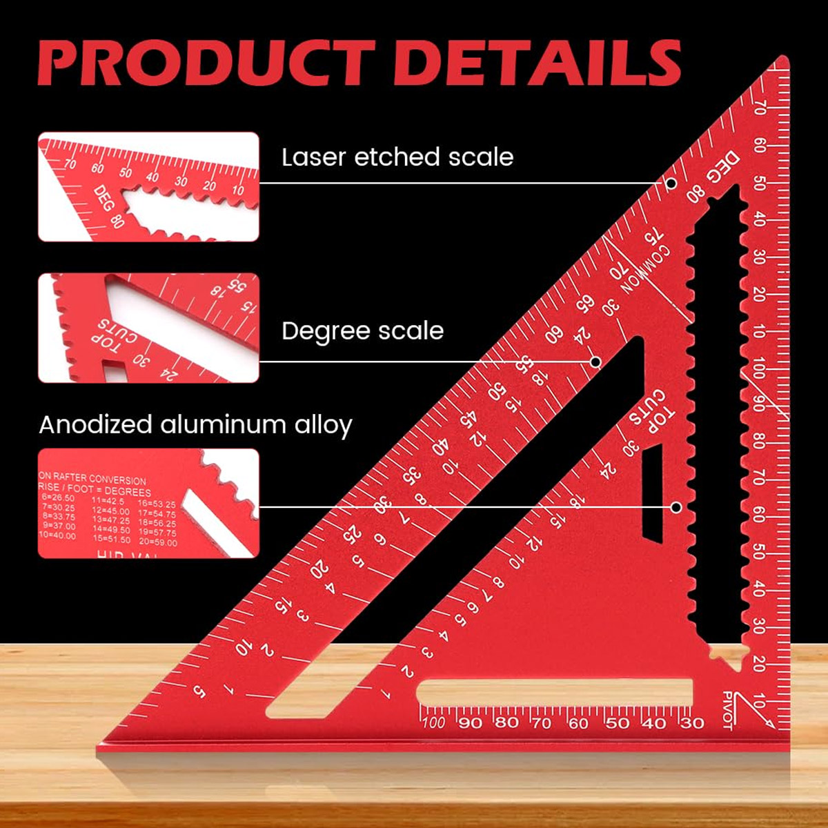 Penggaris Segitiga Presisi Tin - Workshop Measuring Tools ulasan dan harga