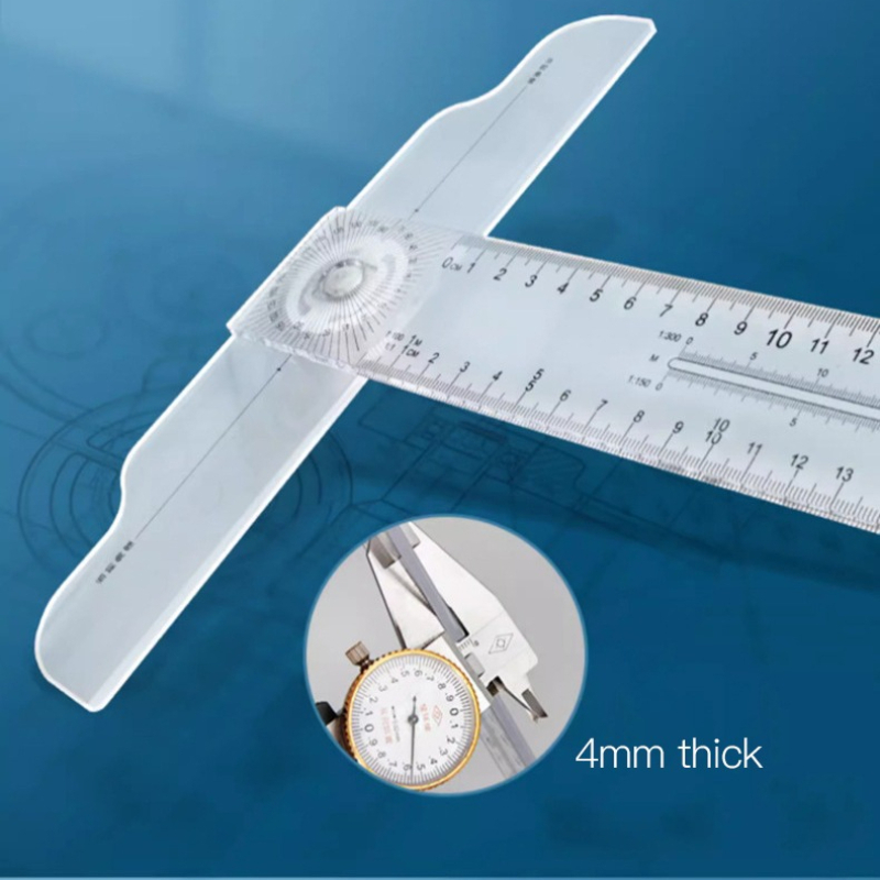 Penggaris Persegi T Dua Sisi P - Workshop Measuring Tools ulasan dan harga