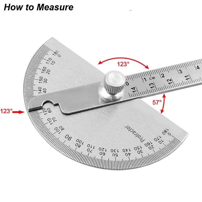 Penggaris Sudut Logam 180 Dera - Workshop Measuring Tools ulasan dan harga