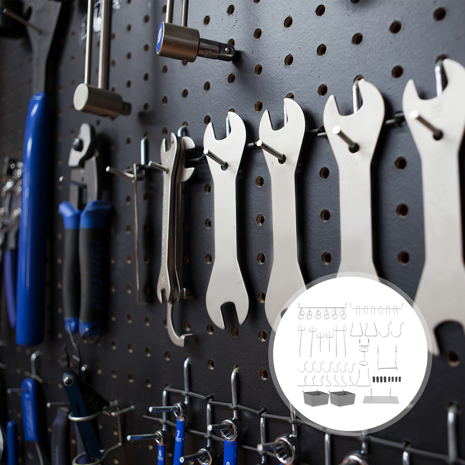140 Buah Set Pengait dan Alat  - Workshop Tools Board ulasan dan harga
