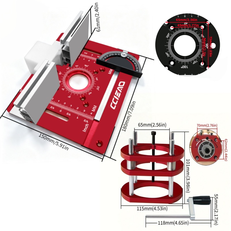 Kit Pelat Sisipan Meja Router  - Router Table Insert ulasan dan harga